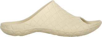 Bottega Veneta Intrecciato Rubber Slippers - Heren - Slip ons - Beige - 43 EU - Schoenen