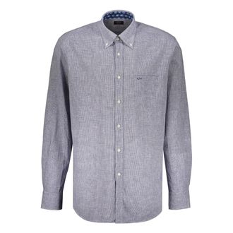 Paul & Shark Paul & Shark, Casual Shirts, male, Blue, Size: 5XL Elegant Striped Shirt with Classic Collar