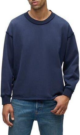 Hudson Heavyweight Cotton Long Sleeve T-Shirt in Deep Navy at Nordstrom Rack, Size Xx-Large