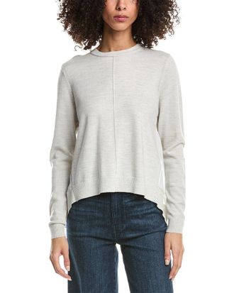 3.1 Phillip Lim Merino Wool Chiffon Crewneck Pullover