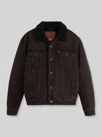 Levi's Regular Fit Jeansjacke aus reiner Baumwolle in BLACK, Gr&ouml;&szlig;e XXL