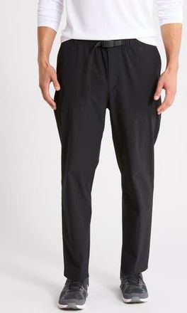 Zella Belted Relaxed Tapered Pull-On Pants in Black at Nordstrom Rack, Size Xx-Large