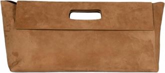 Jeffrey Campbell Womens Toolbox Clutch In Tan Suede