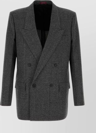 Gucci charcoal wool double-breasted blazer