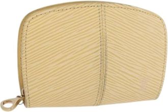 Louis Vuitton Pre-owned Coin Purse - Dames - Vintage Accessoires - Geel - ONE Size - Leer - Vintage