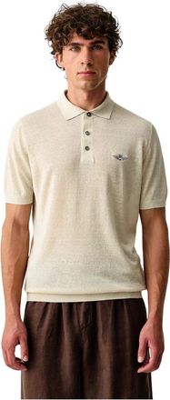 Aeronautica Polo Camicie - - Tops - Uomo - Beige - L