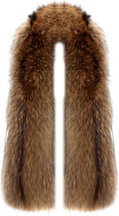 S.W.O.R.D 6.6.44 Lange Faux Fur Kraag - Dames - Sjaals - Bruin - ONE Size - Accessoires