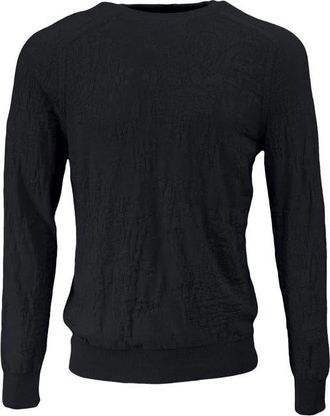Lords of Harlech Cole Fully Fashioned Merino Wool Crewneck Sweater in Charcoal at Nordstrom, Size Xx-Large