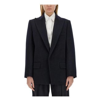 Victoria Beckham Peak Lapel Jacket - female - Victoria Beckham - Blazers - Blue - XS - Jackets