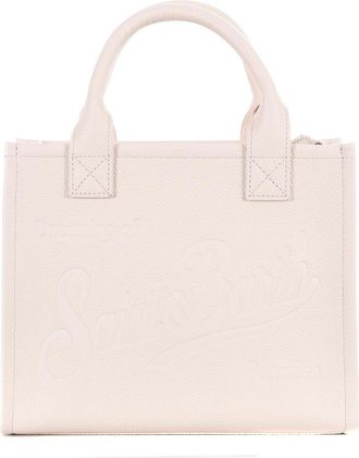 MC2 Saint Barth Hammered Leather Shopping Bag