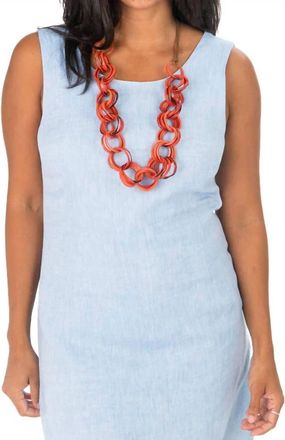 Hiho Ginnie Shift Dress In Blue Chambray