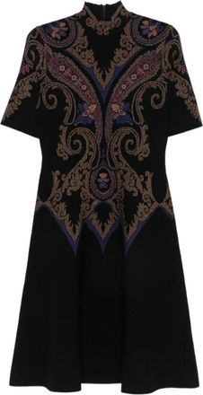 Etro Jurken - Dames - Casual kleedjes - Zwart - S - Kleedjes