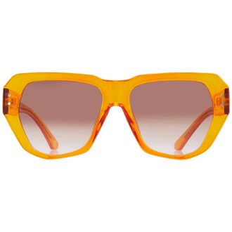 French Connection 58703FCU800 Brown Geometric Ladies Sunglasses 10262018.COM CRYBRN