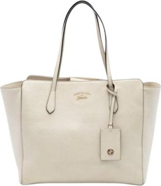 Gucci Pre-owned Tote Bags, female, White, Size: ONE SIZE Pre-owned The Swing Tote Bag