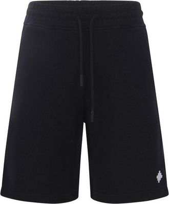 Marcelo Burlon Black Cotton Mens Shorts