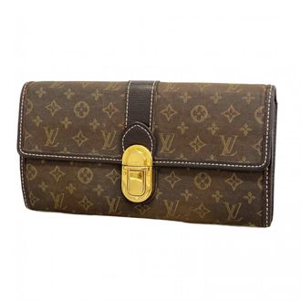 Louis Vuitton Fusain Long Wallet (Bi-Fold) (Pre-Owned)