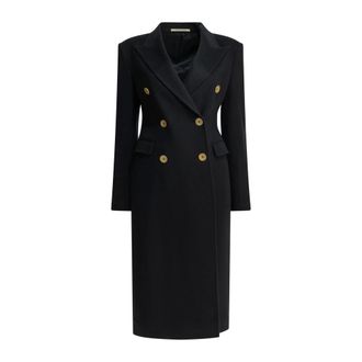 Tagliatore Jassen, Dames, Blauw, S, Wol, Klassieke Dubbele-Breasted Wolmix Jas