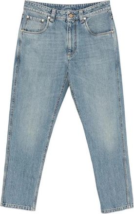 Brunello Cucinelli Jeans, Dames, Blauw, M, Katoen, Straight Jeans