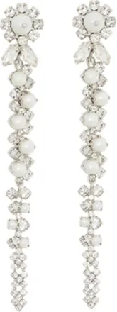 Simone Rocha Womens Drip Earrings Crystal Ivory Other Jewelry-Watches