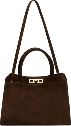 Fabiana Filippi Borsa tote in pelle scamosciata - Marrone