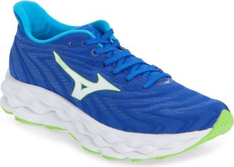 Mizuno Wave Sky 8 Running Shoe in Reflex Blue-White at Nordstrom Rack, Size 12.5