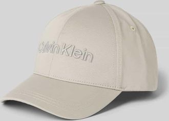 Calvin Klein Basecap mit Label-Stitching in Hellgrau, Größe 1