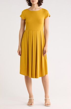 West K ei Cap Sleeve Knit Midi Dress in Mango at Nordstrom Rack, Size X-Large