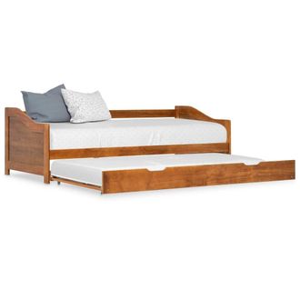 Berkfield Home Pull-out Sofa Bed Frame Honey Brown Pinewood 90x200 cm