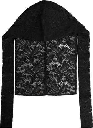 Dolce & Gabbana Balaclava Mutsen - Dames - Hoeden - Zwart - ONE Size - Wol - Accessoires