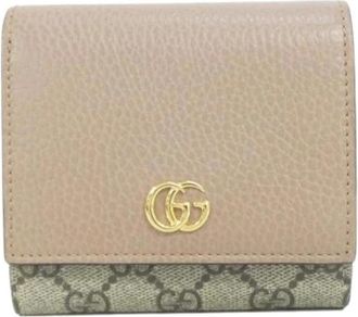 Gucci Pre-owned Wallets, female, Beige, Size: ONE SIZE Pre-owned Vintage GG Supreme Bi-fold Wallet
