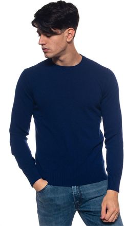 Andrea Fenzi Pullover girocollo Blu Andrea Fenzi Uomo