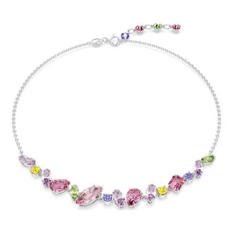 Swarovski Dames Ketting Multicolor Gema 5658398 - Dames - Kettingen - Grijs - ONE Size - Accessoires