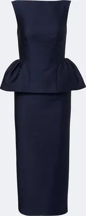Roland Mouret Peplum taffeta cocktail dress
