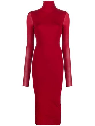 Philosophy di Lorenzo Serafini Maxi-jurk met lange mouwen - Rood