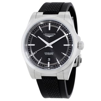 Longines Conquest Automatic Black Dial Mens Watch L3.830.4.52.9