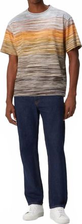 Missoni Slub Cotton Jersey T-Shirt In Multicolor