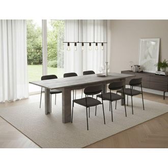 Dmora Tavolo Allungabile - Allungabile 10 Posti, Grigio, -, 190x90x75h cm Ibarra