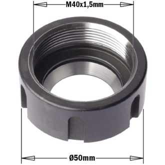 CMT 992.183.12 GHIERA SERRAGGIO PINZA ER32 M40x1.5 SX C/CUSCINETTI SFERA