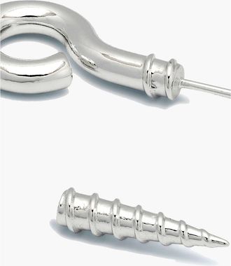 Yoj Screw Stud Earring In Silver at Nordstrom
