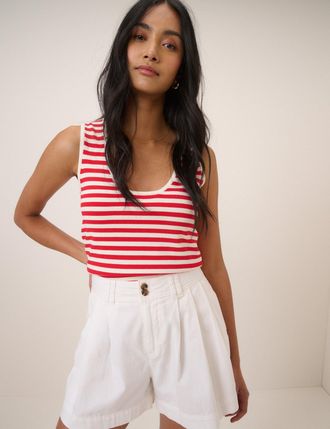 Nobody's Child Red Striped Waisted Stripe Vest