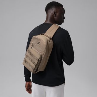 Nike Jordan Mens Jordan Collectors Sling Pack (3L) in Brown | MA9177-X1T