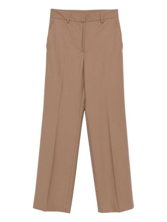 Antonelli Pantaloni Kaki A Gamba Dritta Con Tasche Laterali