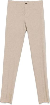 Incotex Broeken, Heren, Beige, XL, Katoen, Katoenen broek met zij- en achterzakken