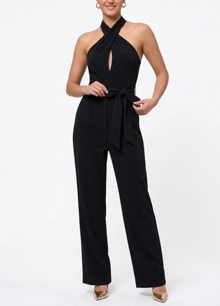 Rachel Roy Ester Sleeveless Belted Jumpsuit