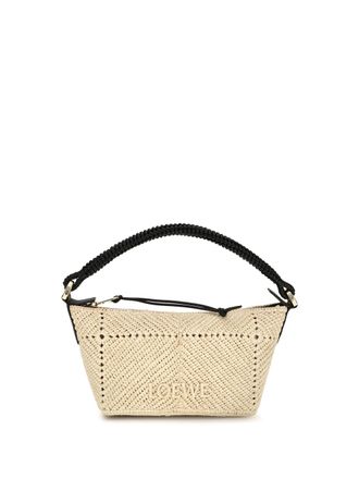 Loewe Womens Mini Bag Cala Natural-Black Clutch Natural/black