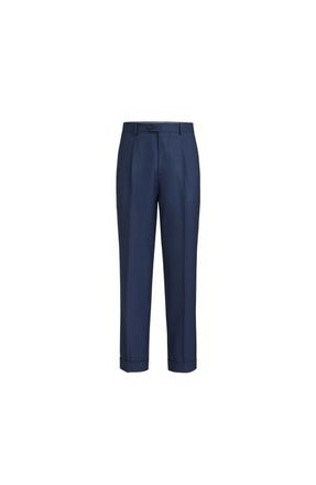 Brunello Cucinelli Houndstooth trousers in Navy Blue at Nordstrom, Size 50 It