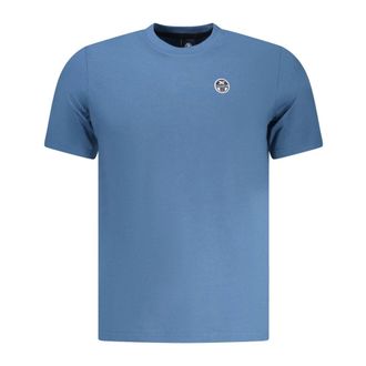 North Sails T-Shirts, male, Blue, Size: 3XL Short-sleeved T-shirt