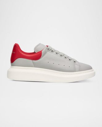 Alexander McQueen Men & apos;s Oversized Soft Leather Sneakers