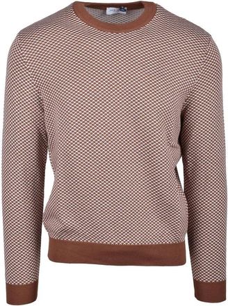 Heritage Brown Textured Cotton Sweater
