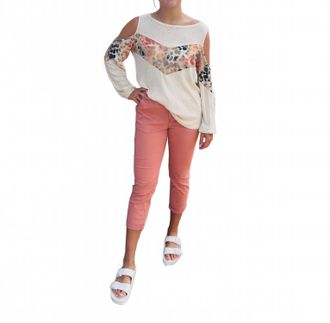 Papillon Willa Tapered Cropped Pants In Pink
